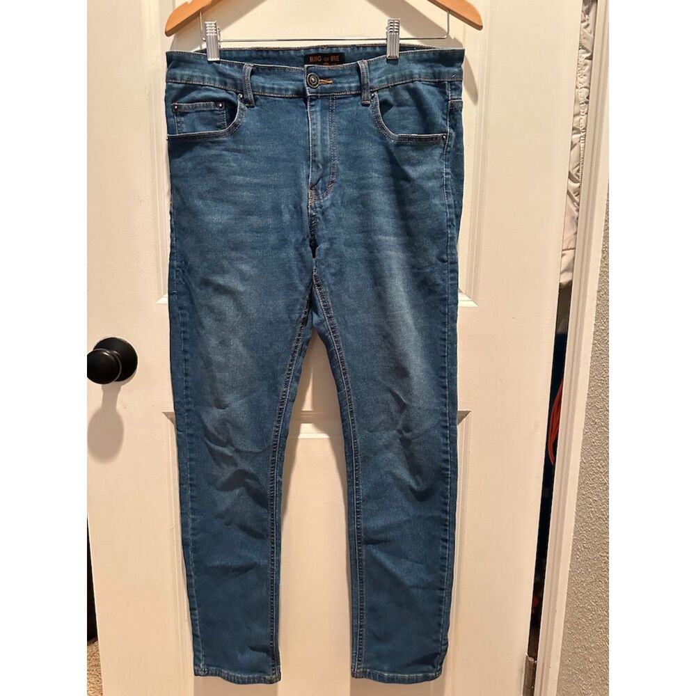 Ring of Fire Men's Skinny Blue Jeans Size W33 x L30
